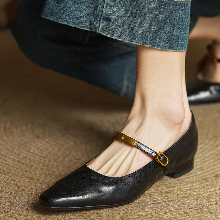 Anna-Berg | Merlot Leather Pumps