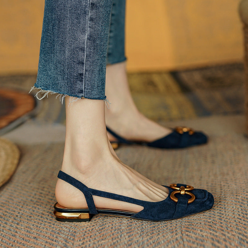 Anna-Berg | Slingback Heels in Leather