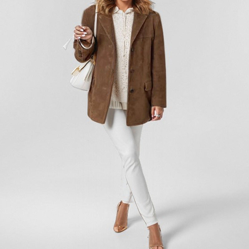 Anna-Berg | Blazer, Suede