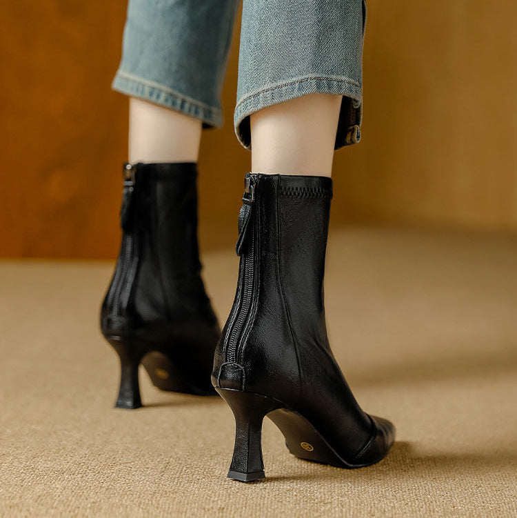 Anna-Berg | Leather Ankle Boots