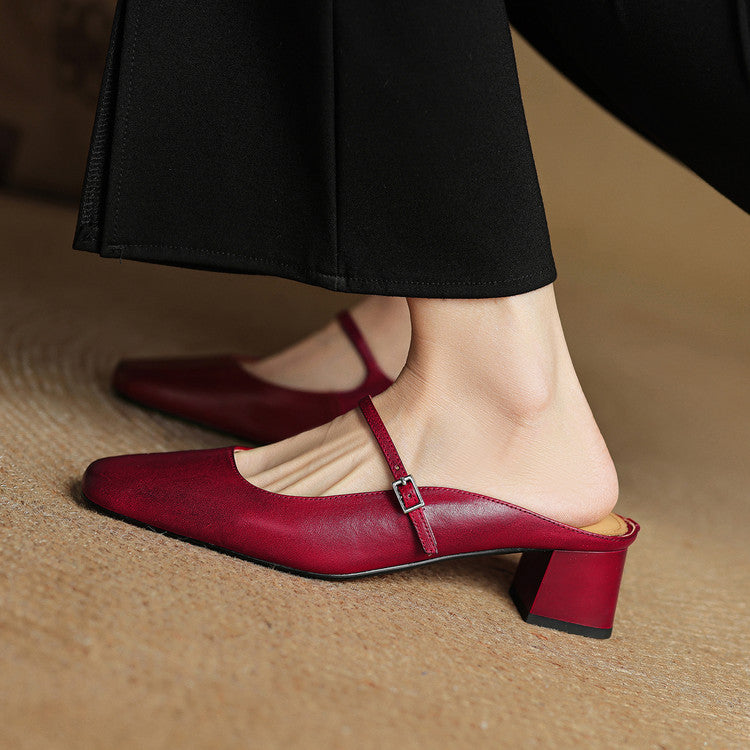 Anna-Berg | Genuine Leather Mules