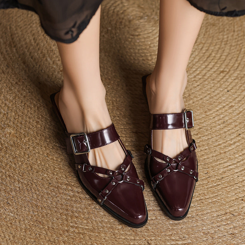 Anna-Berg | Leather Slingback Heels