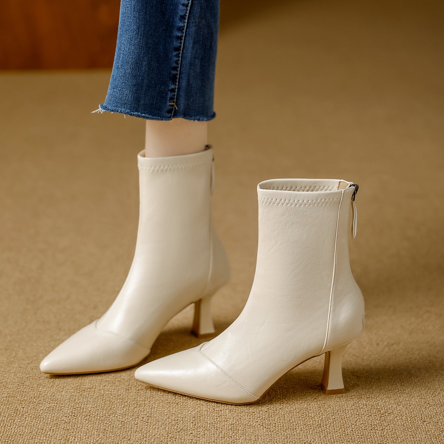 Anna-Berg | Leather Ankle Boots