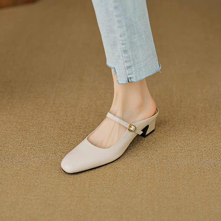 Anna-Berg | Genuine Leather Mules
