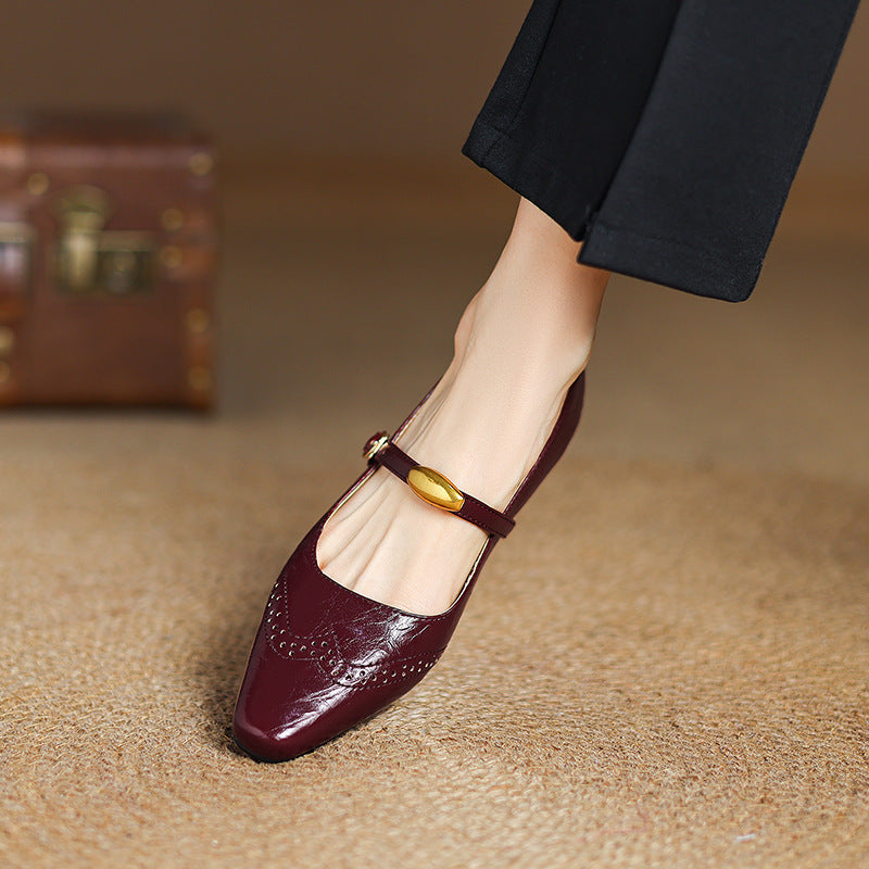 Anna-Berg | Classic Pointed Toe Heels in Leather