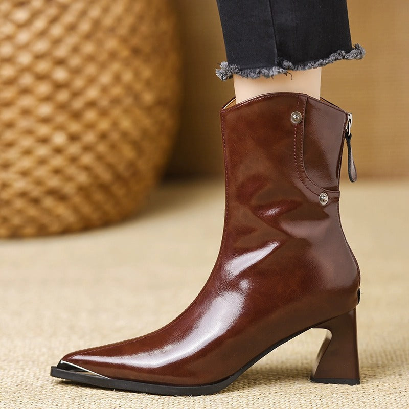 Anna-Berg | Classic Leather Ankle Boots