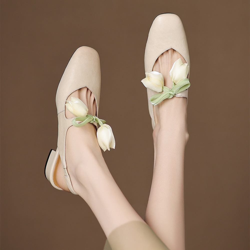 Anna-Berg | Leather Slingback Heels