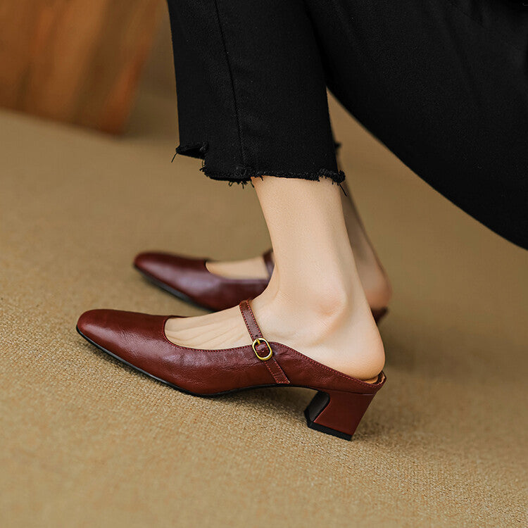 Anna-Berg | Genuine Leather Mules