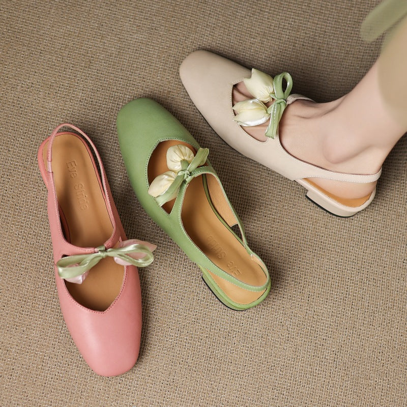 Anna-Berg | Leather Slingback Heels