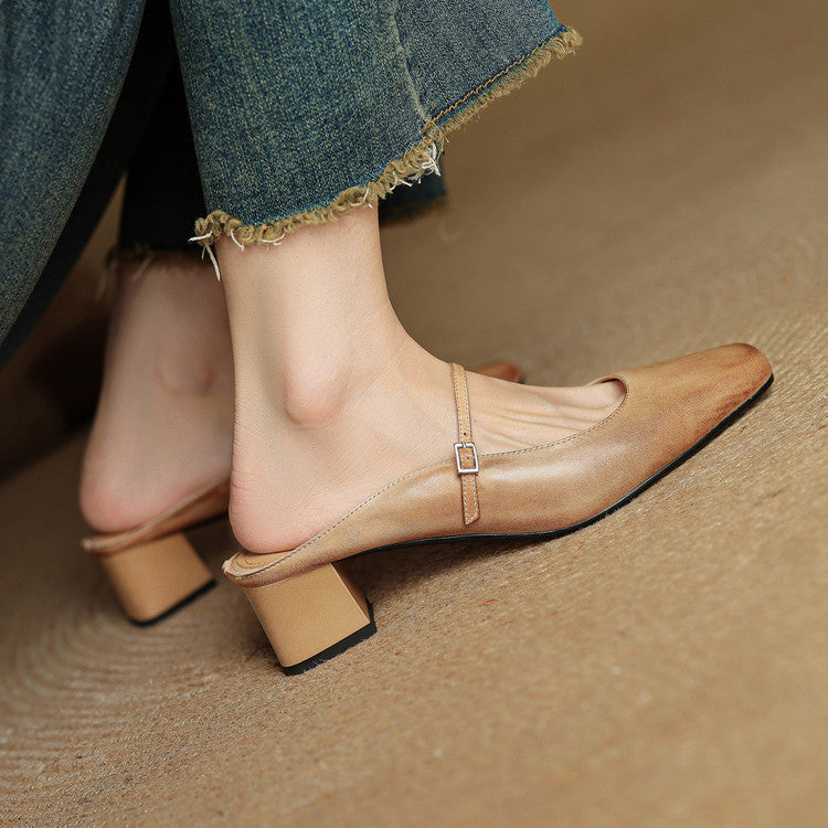 Anna-Berg | Genuine Leather Mules