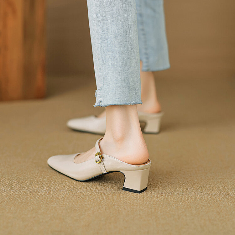 Anna-Berg | Genuine Leather Mules
