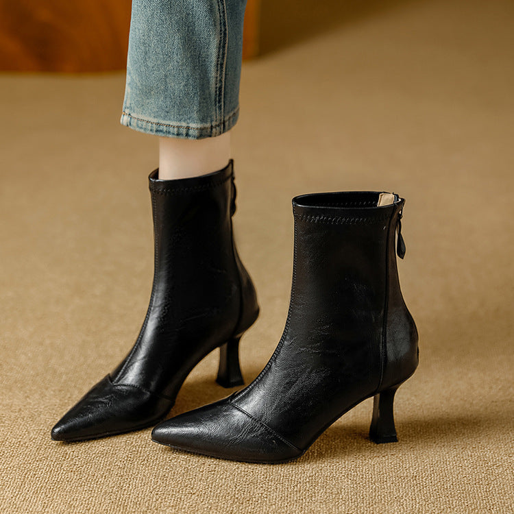 Anna-Berg | Leather Ankle Boots