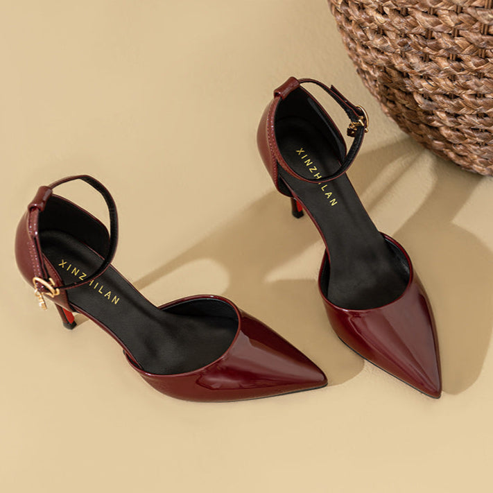 Anna-Berg | Elegant Pointed Toe Heels in Leather