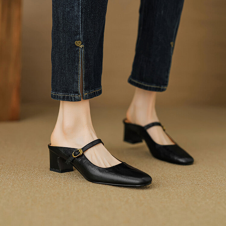 Anna-Berg | Genuine Leather Mules
