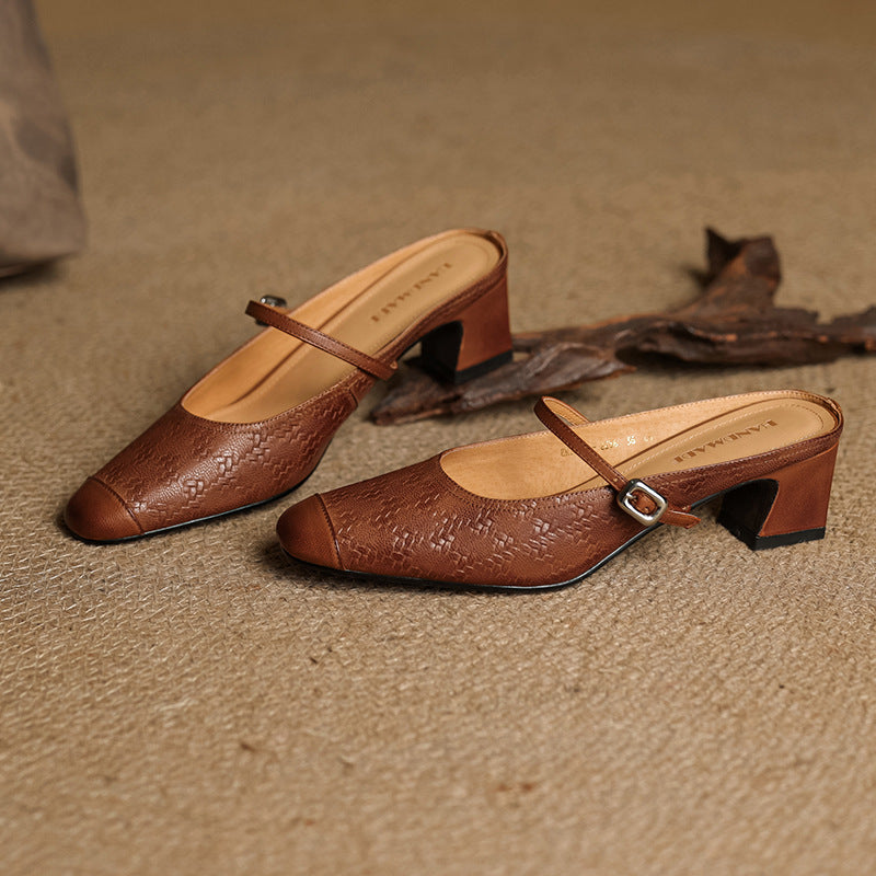 Anna-Berg | Genuine Leather Mules