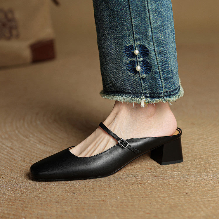 Anna-Berg | Genuine Leather Mules