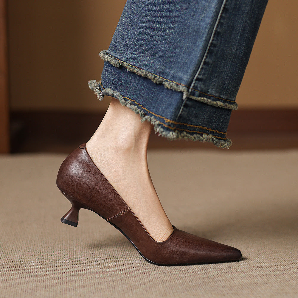 Anna-Berg | Genuine Leather Heels