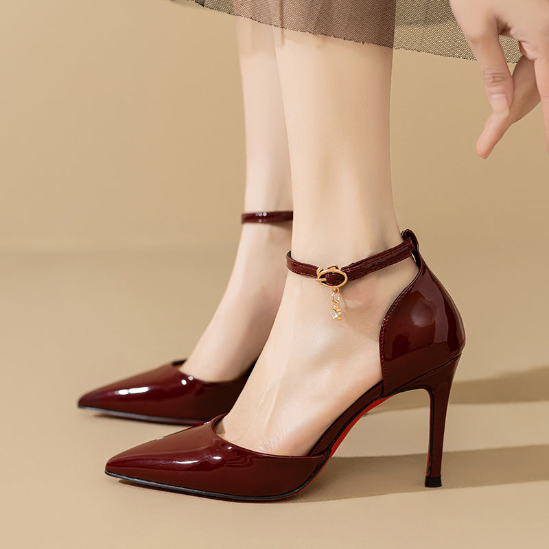 Anna-Berg | Elegant Pointed Toe Heels in Leather