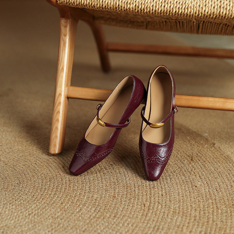 Anna-Berg | Classic Pointed Toe Heels in Leather