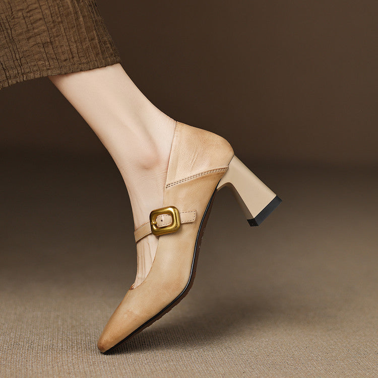 Anna-Berg | Genuine Leather Heels