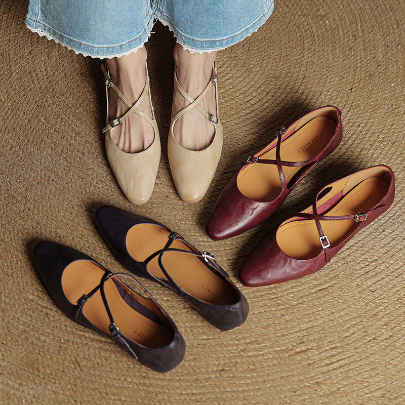 Anna-Berg | Genuine Leather Flats