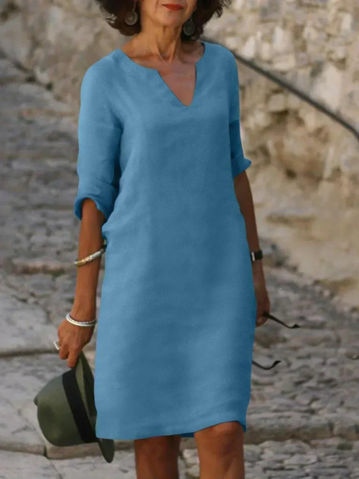 Anna-Berg | Statement Flattering Dress with Graceful Drape