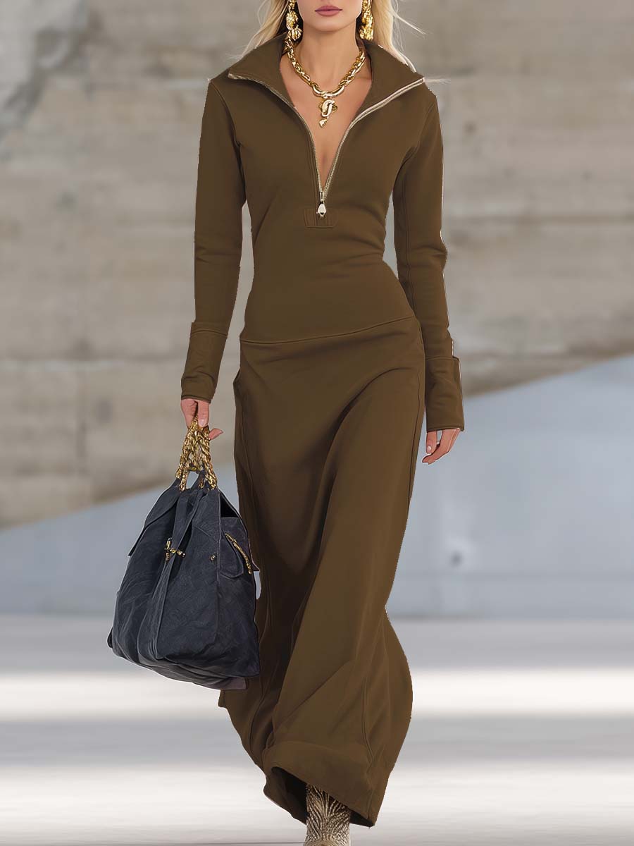 Anna-Berg | Pink V-Neck Evening Dress