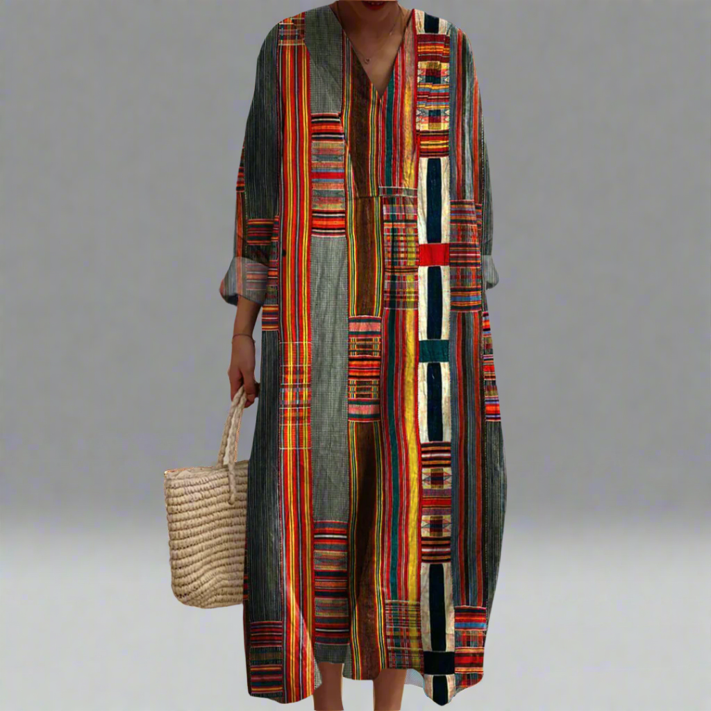 Anna-Berg | Chic Faith - Elegant Geometric Dress for Every Occasion