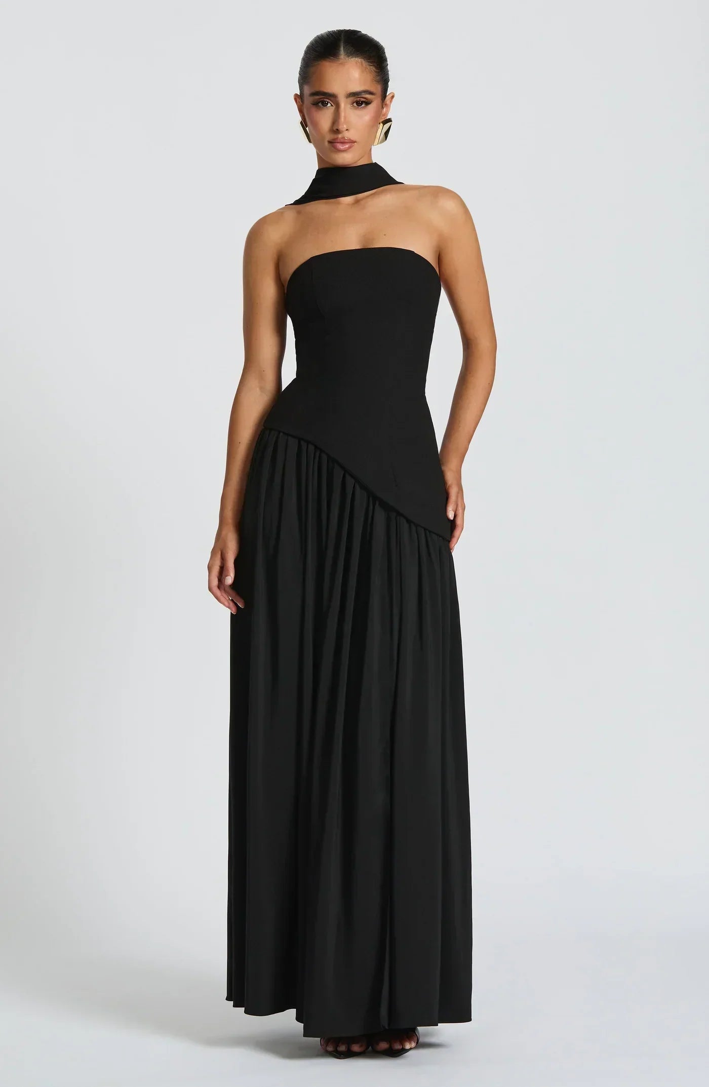 Anna-Berg | Luxe Sculptural Romance Maxi Gown for Every Occasion