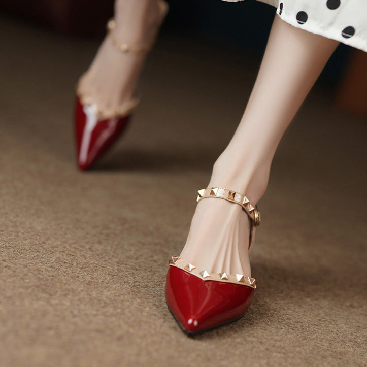 Anna-Berg | Classic Pointed Toe Leather Heels