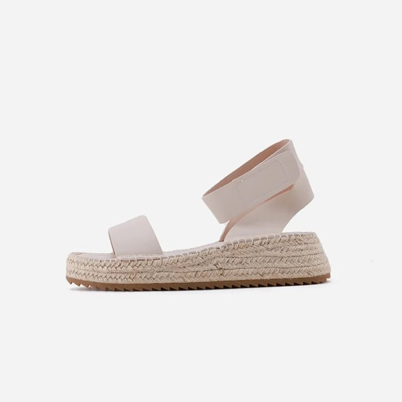 Anna-Berg | Black Ankle-Strap Leather Sandals