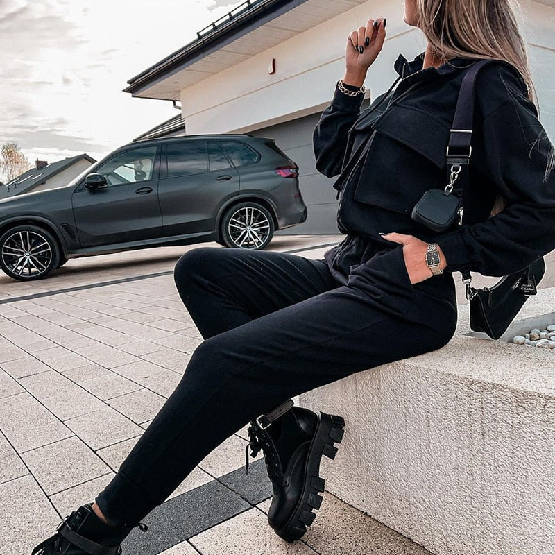 Anna-Berg |  Women's Jogging Set Trendy Two-Piece Comfortable Tracksuit for Active and Leisure Wear