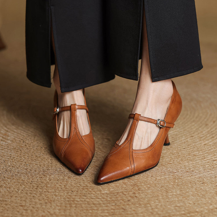 Anna-Berg | Genuine Leather Heels