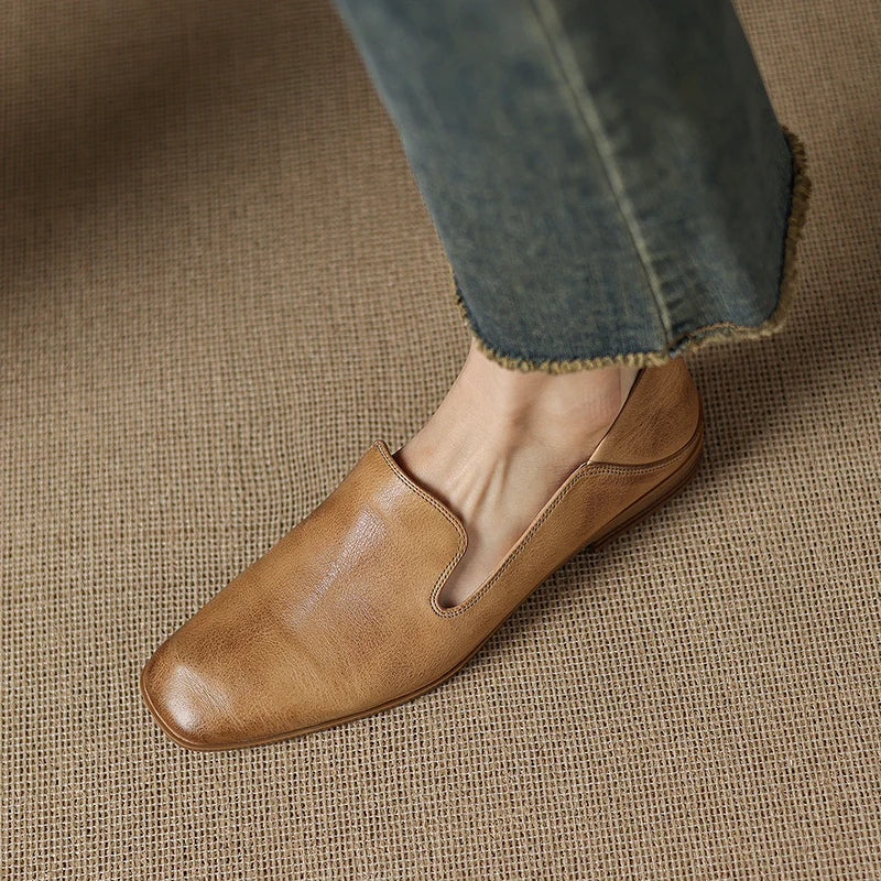 Anna-Berg | Black Leather Loafers