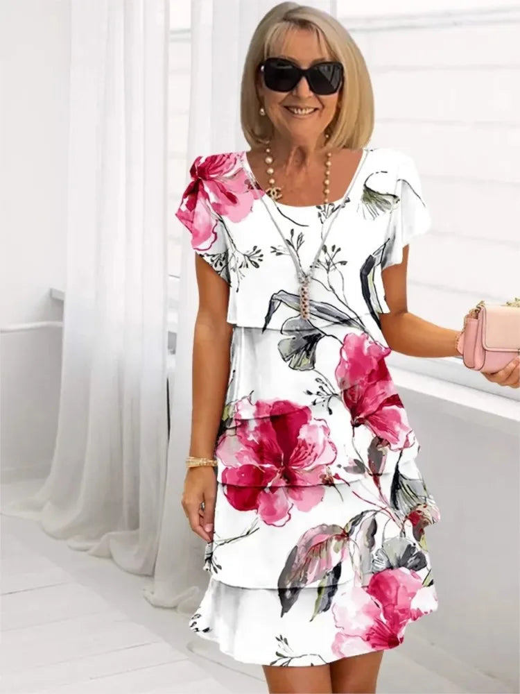 Anna-Berg | Elegant Comfort Ruffle Dress Made to Turn Heads