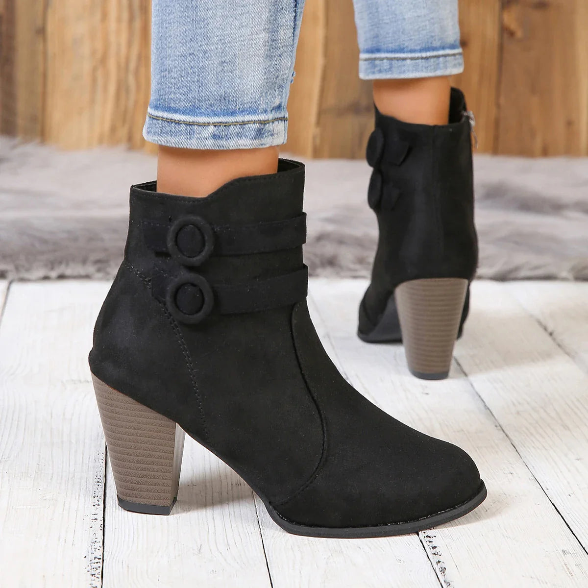 Anna-Berg | Leather Ankle Boots