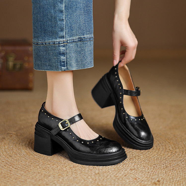 Anna-Berg | Genuine Leather Heels