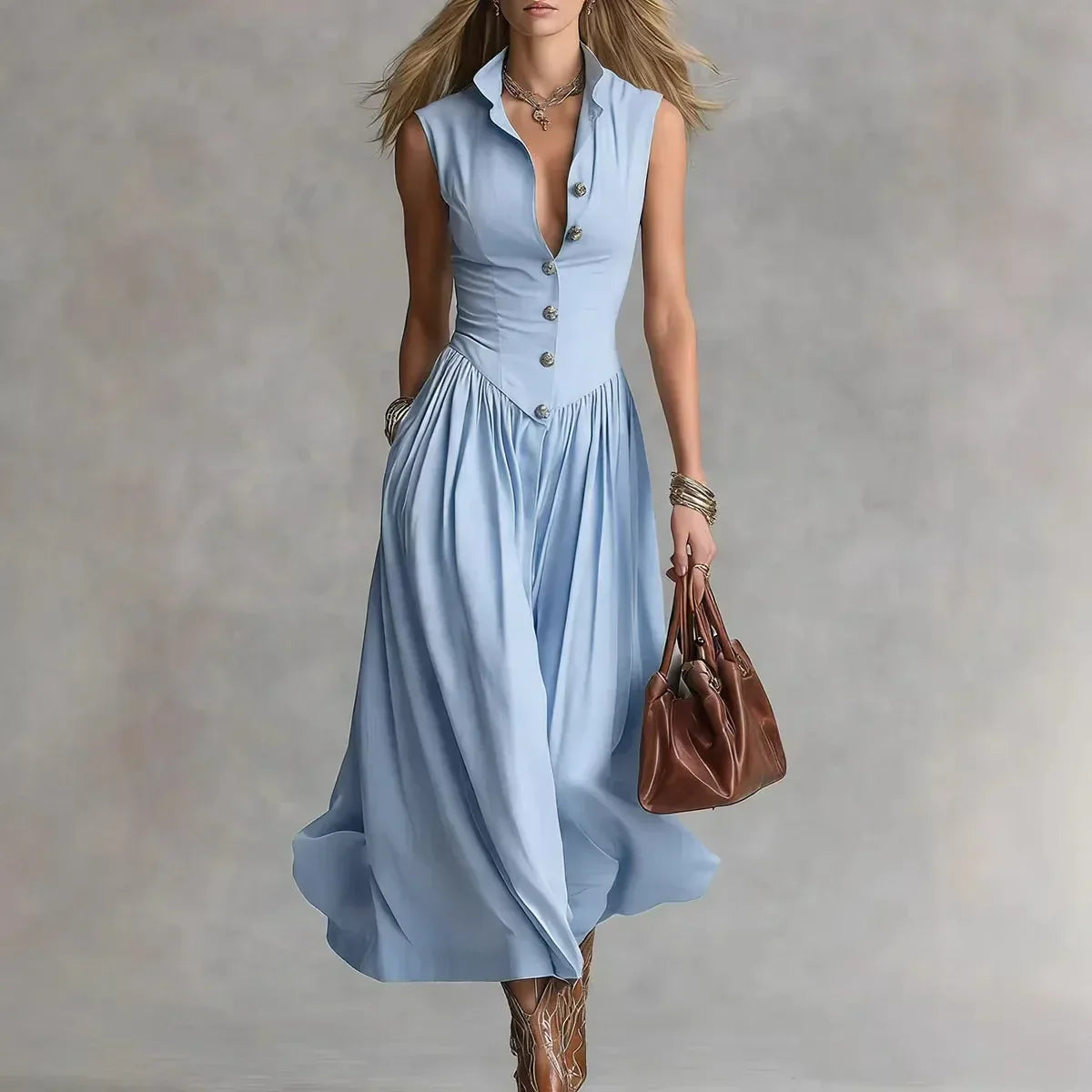 Anna-Berg | Martina Elegant Flowy Dress
