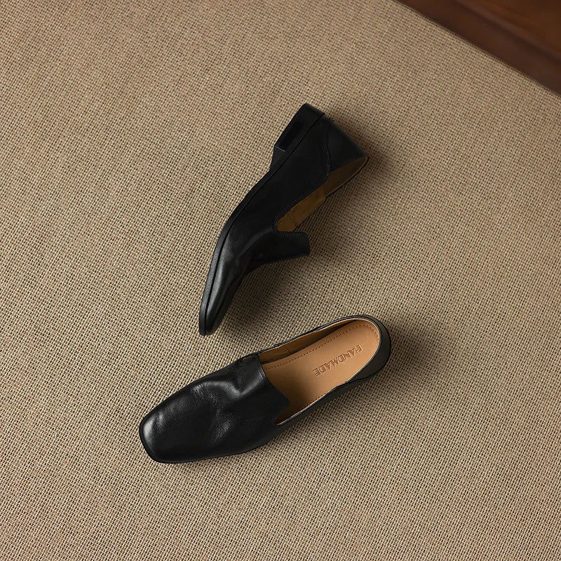 Anna-Berg | Black Leather Loafers