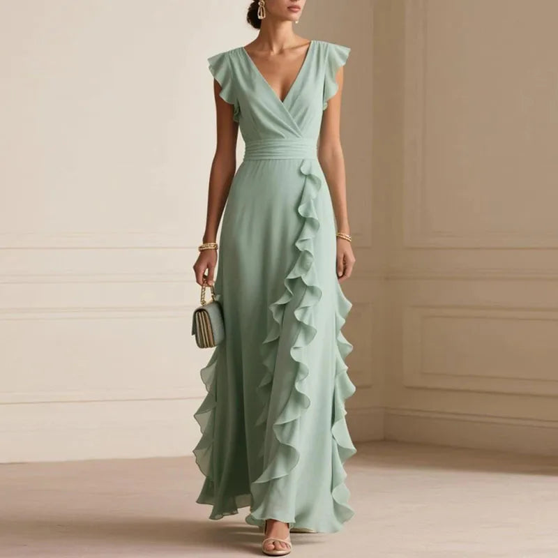 Anna-Berg | Ruffle Trim Dress