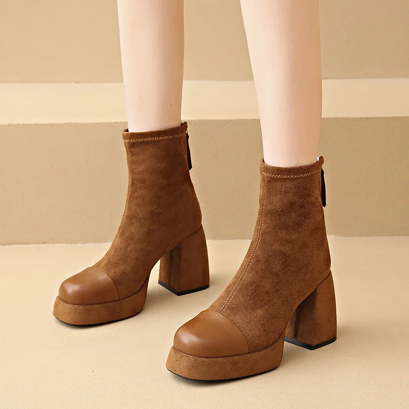 Anna-Berg | Leather Ankle Boots