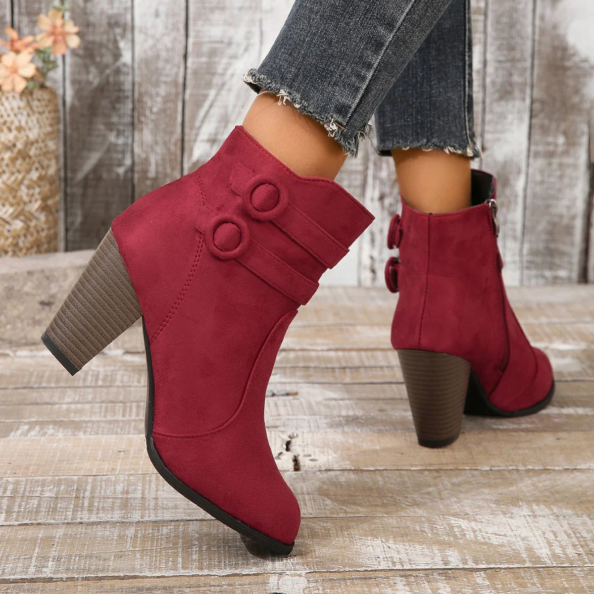 Anna-Berg | Leather Ankle Boots