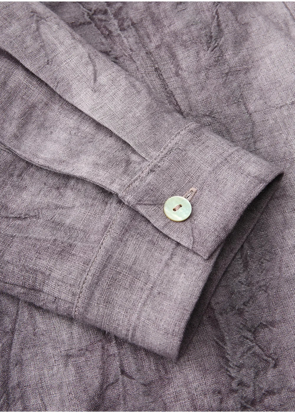 Anna-Berg | Pleated Button-Up Linen Shirt