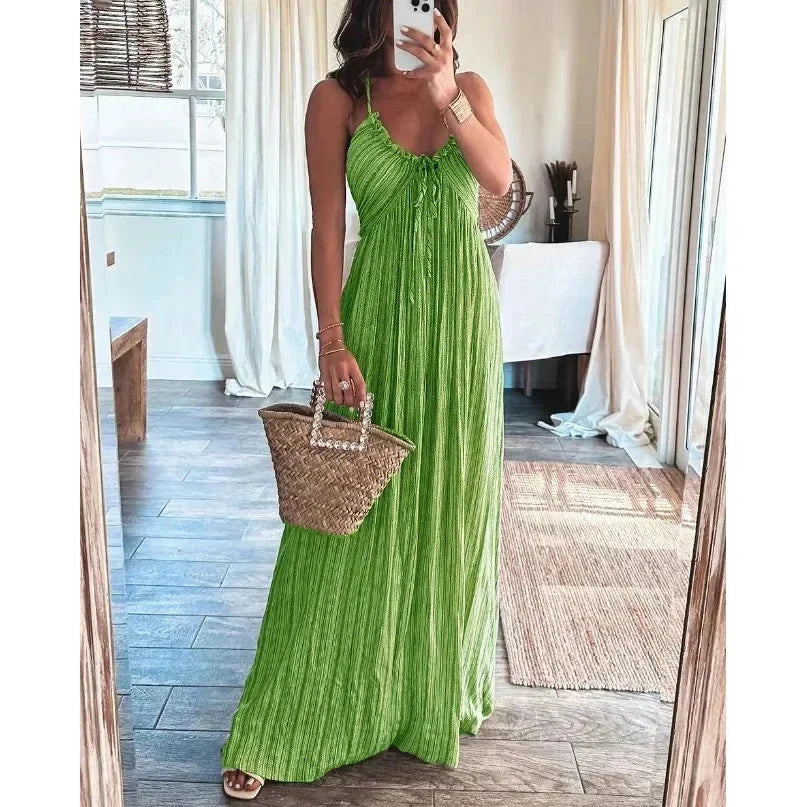 Anna-Berg | Long Sleeveless Dress