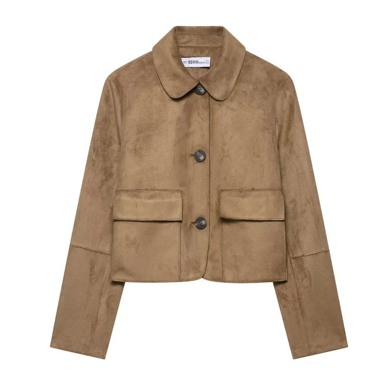 Anna-Berg | Cropped Jacket, Suede