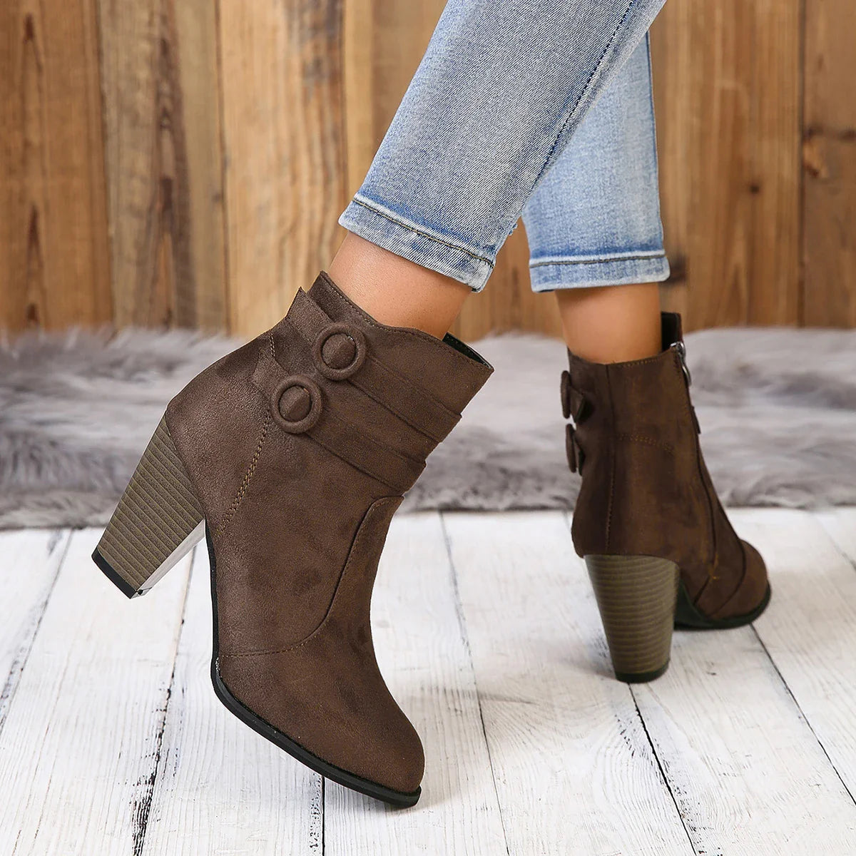 Anna-Berg | Leather Ankle Boots