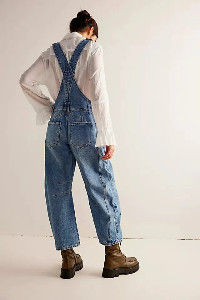 Anna-Berg | Wide-Leg Denim Overalls