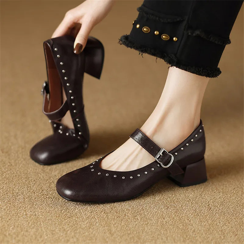 Anna-Berg | Genuine Leather Heels