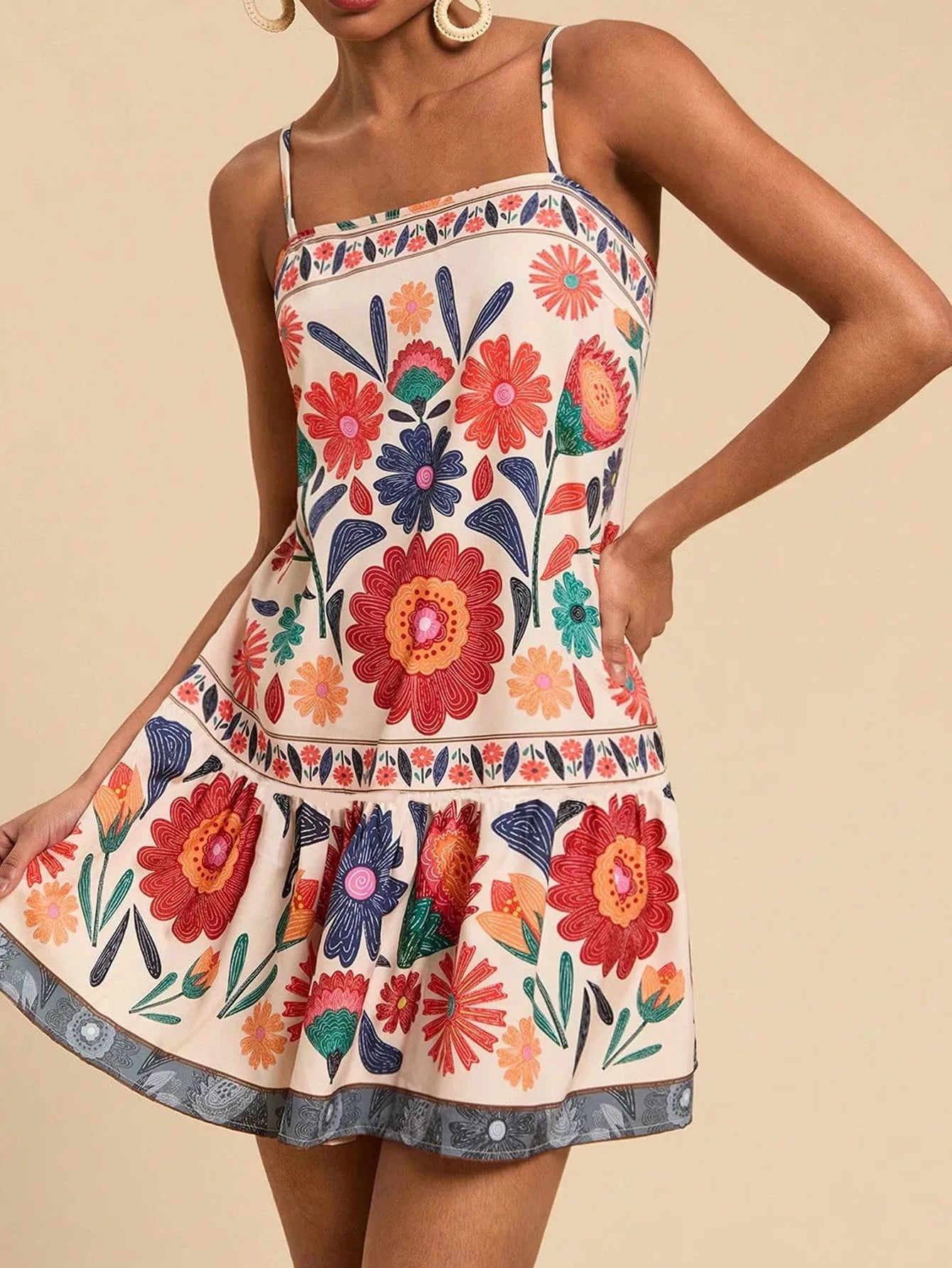 Anna-Berg | Ruffled Midi Cotton Dress