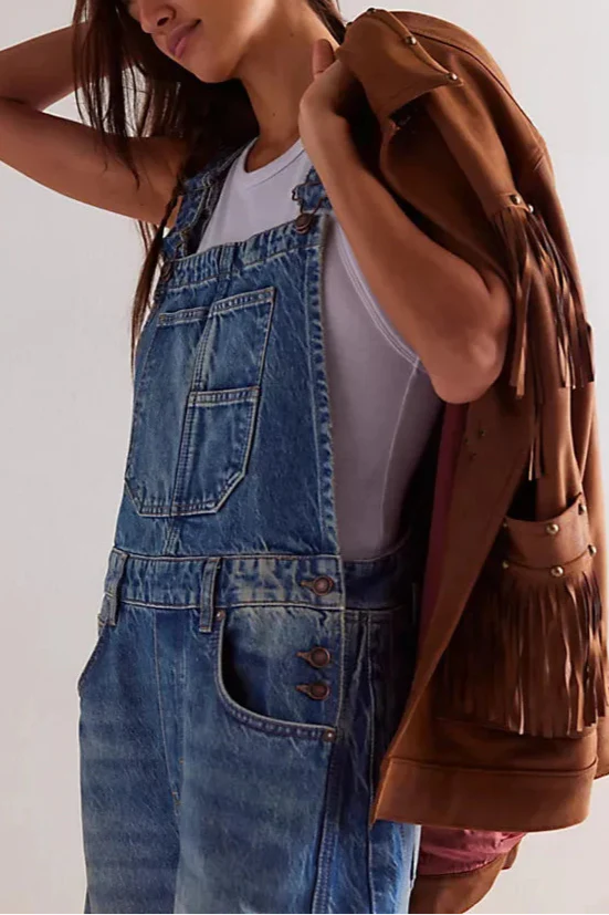 Anna-Berg | Wide-Leg Denim Overalls